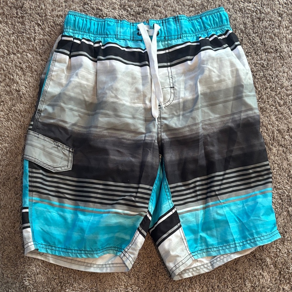 Kanu Surf Men's Blue and Black Athletic Shorts